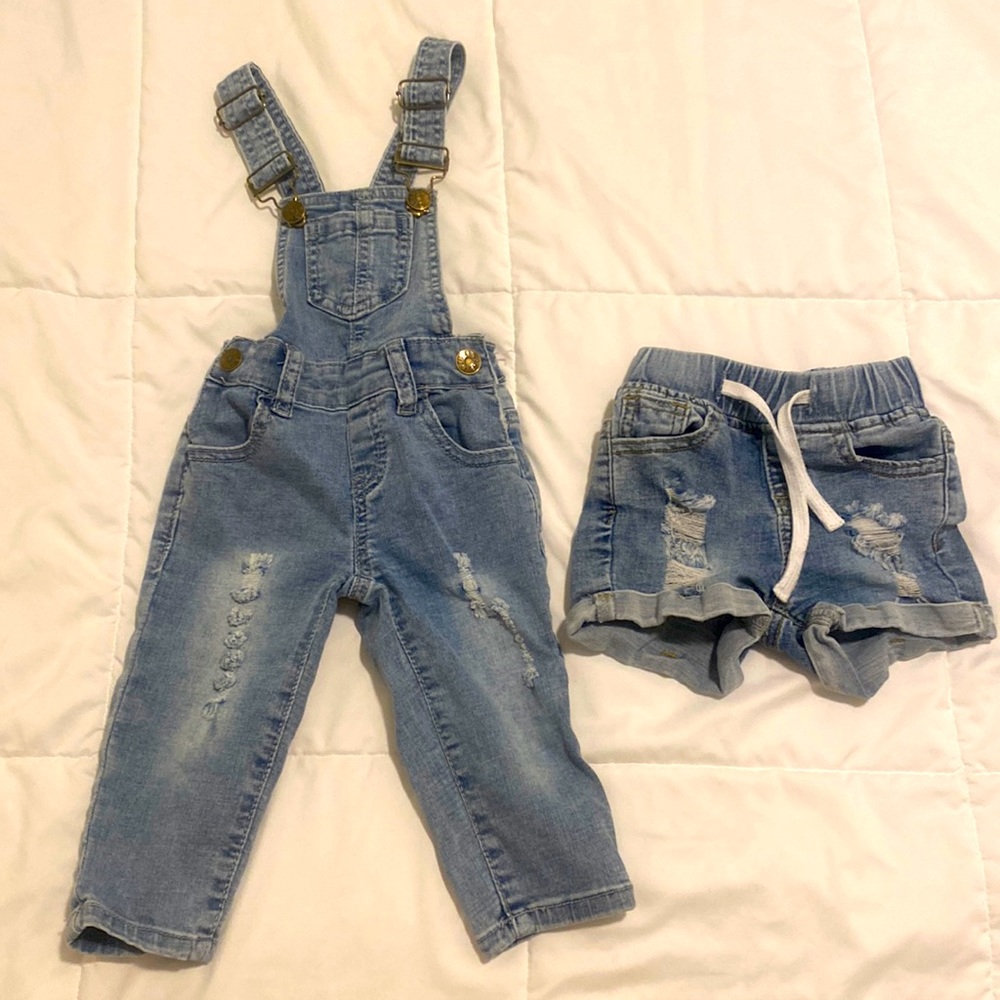 Little Bipsy Jean Overalls Jean shorts